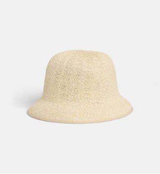 Chapeau cloche ajustable Cleore paille - Galeries Lafayette - Naturel