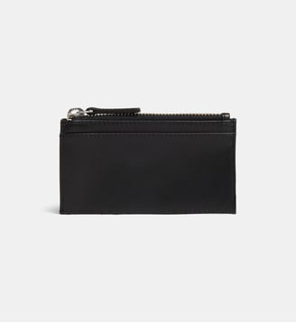 Porte-cartes Jacky zip cuir - Galeries Lafayette - Noir
