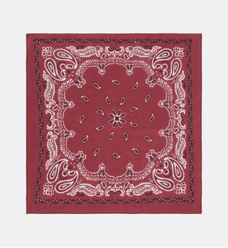 Foulard bandana Twin motif cachemire en coton bio - Galeries Lafayette - Bordeaux