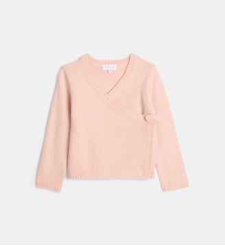 Gilet cache-cœur Taka - Cadet Rousselle - Rose pâle