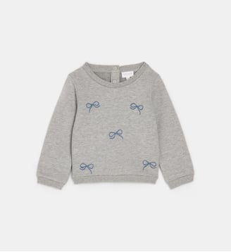 Sweat droit Tachloe coton  - Cadet Rousselle - Gris clair