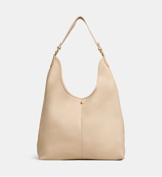 Sac à main Eva souple effet grainé - Galeries Lafayette - Beige foncé
