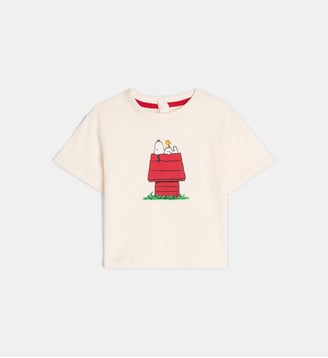 T-shirt Tafidou Snoopy coton bio - Cadet Rousselle - Écru