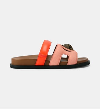 Sandales plates Eagle Cut Out - Kurt Geiger London - Rose et rouge