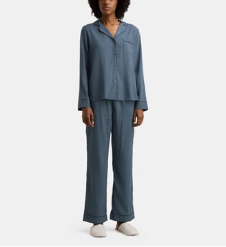 Pyjama long Diova - Galeries Lafayette - Bleu