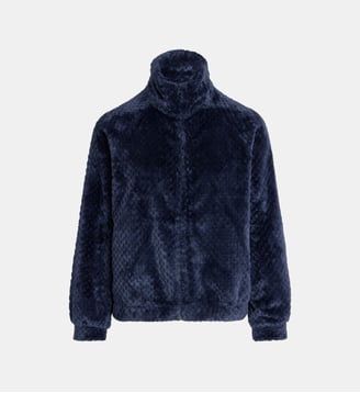 Veste en velours Danil Ve - Galeries Lafayette - Bleu marine