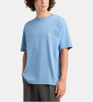T-shirt Esquisse Slogan coton - Drôle De Monsieur - Light blue