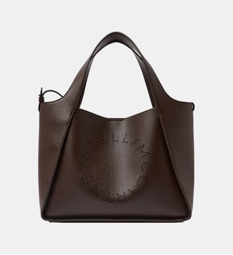 Sac cabas Logo Tote Bag Eco Embossed - Stella McCartney - Marron