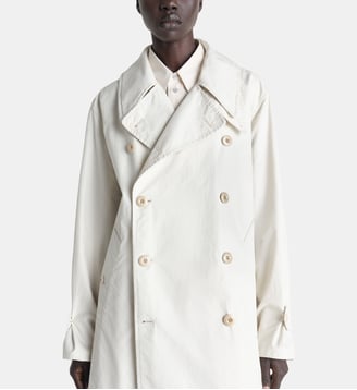Trench droit en coton fermeture boutonnée - Lemaire - Soja