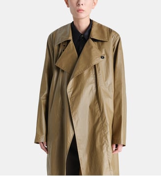 Veste droite longue fine - Lemaire - Kaki