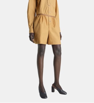 Short Boxer en coton mélangé - Lemaire - Cumin