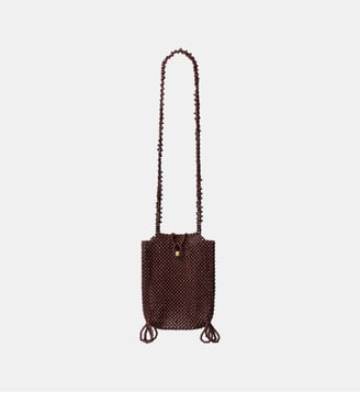 Pochette Grigri Holder en bois - Lemaire - Dark brown
