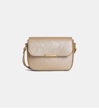 Sac à main Margot lisse - Galeries Lafayette - Or