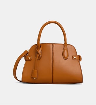 Sac à main Marjorie rigide lisse - Galeries Lafayette - Camel