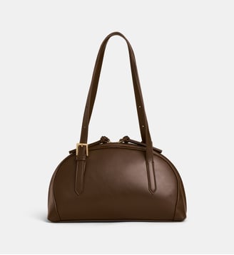 Sac bowling Tiana lisse - Galeries Lafayette - Marron