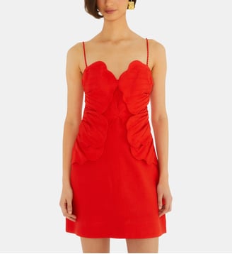 Robe droite courte sans manches signature - Farm Rio - Rouge