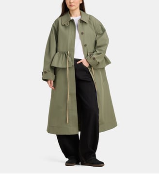 Trench 2 en 1 avec blouson Myrtille coton bio - Damson Madder - Kaki