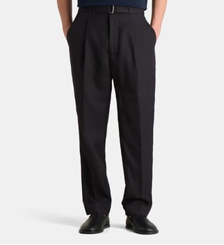 Pantalon à pinces Hugo - Officine Générale - Bleu nuit