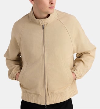 Blouson Cory Yrn twill coton délavé - Officine Générale - Beige clair