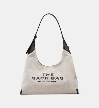 Sac à main The Belted Sack Canvas - Marc Jacobs - Blanc et noir