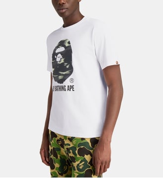T-shirt droit signature en coton - A BATHING APE ® - Blanc