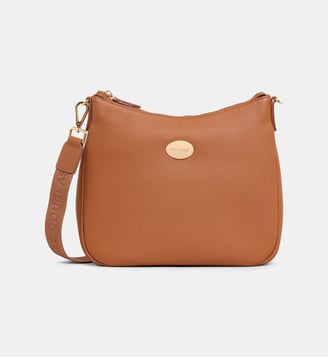 Sac à main Flamme Alba M cuir grainé - Mac Douglas - Caramel