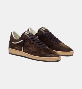 Baskets basses Ballstar en cuir - Golden Goose - Dark brown