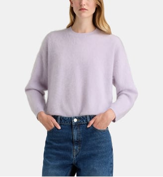 Pull droit Folie en cachemire extra doux - Galeries Lafayette - Lilas