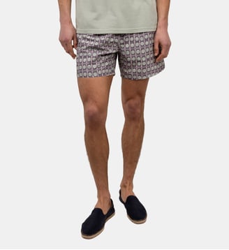 Maillot de bain motif imprimé - El Ganso - Aubergine