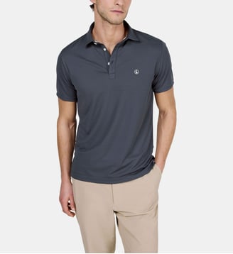 Polo droit signature - El Ganso - Gris foncé