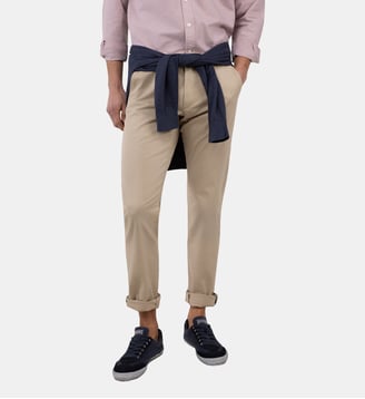 Pantalon chino droit en coton - El Ganso - Beige