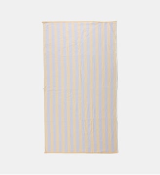 Serviette rayée en coton signature - El Ganso - Violette