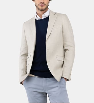 Veste droite en lin - El Ganso - Stone