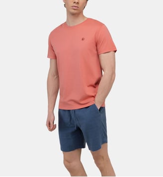 T-shirt droit coton uni - El Ganso - Rouge clair