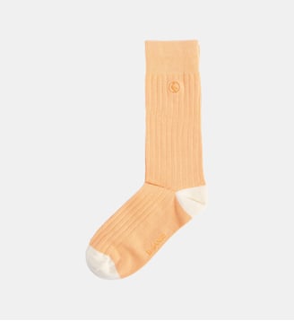 Chaussettes classiques en coton côtelé - El Ganso - Orange