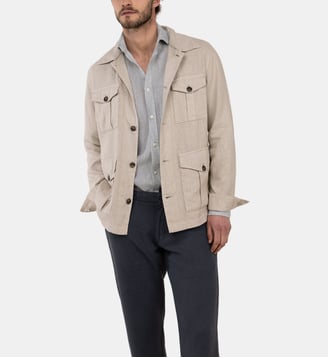 Veste droite en lin - El Ganso - Beige