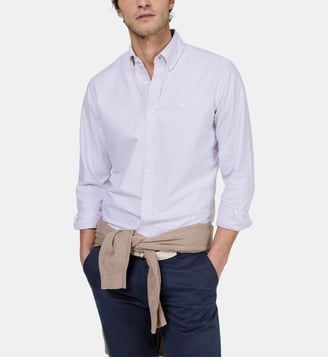 Chemise droite Oxford en coton - El Ganso - Rose