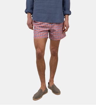 Short de bain droit signature - El Ganso - Rouge