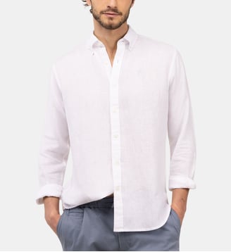 Chemise droite en lin  - El Ganso - Blanc