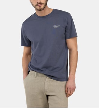 T-shirt droit en coton - El Ganso - Bleu foncé