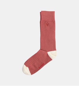Chaussettes classiques en coton côtelé - El Ganso - Rouge