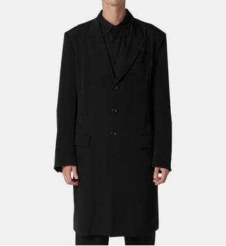 Veste droite signature - Yohji Yamamoto - Noir
