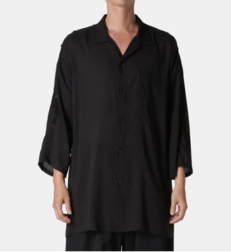 Chemise ample boutonnée - Yohji Yamamoto - Noir
