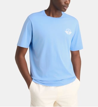 T-shirt droit coton - Dockers - Bleu pâle