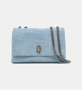 Sac à main The Suede Croc Slim Dual Convertible Shoulder Bag - Marc Jacobs - Bleu clair