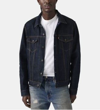 Veste Trucker droite coton denim - Levi's - Bleu denim