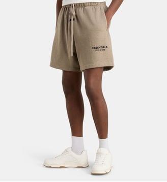 Short signature coton molletonné - Fear Of God - Gris marron