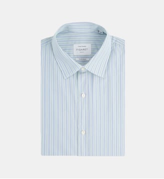 Chemise droite en coton - Figaret - Vert