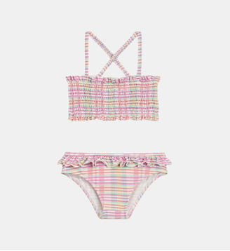 Maillot de bain 2 pièces Akane micro carreaux fantaisie - Louise Misha - Multicolore