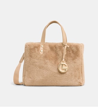 Sac cabas Elsa Fur effet fourrure  - Galeries Lafayette - Taupe